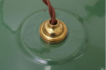 イギリスアンティーク　ホーローシェードのおしゃれな天井照明(3)