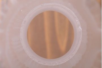 イギリスアンティーク　可愛らしいフリルシェードのペンダントライト(2)