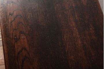 レトロ家具　昭和レトロ　シンプル!古い木の横長平机(3)(コンソールテーブル)