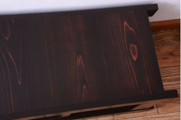 アンティーク家具　和製アンティーク　五尺　大正〜明治期の古いローボード(水屋箪笥、テレビ台、キャビネット、収納棚)