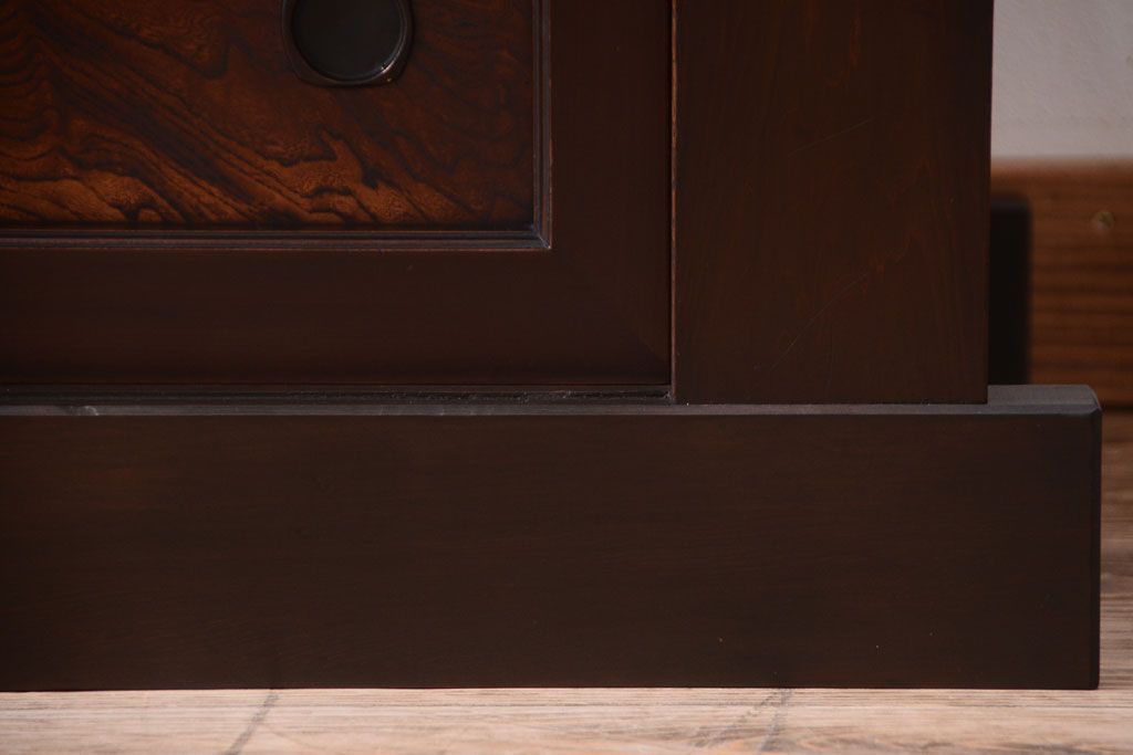 アンティーク家具　和製アンティーク　五尺　大正〜明治期の古いローボード(水屋箪笥、テレビ台、キャビネット、収納棚)