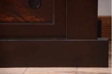 アンティーク家具　和製アンティーク　五尺　大正〜明治期の古いローボード(水屋箪笥、テレビ台、キャビネット、収納棚)