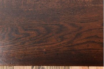 レトロ家具　昭和レトロ　古い木のシンプルな横長平机(コンソールテーブル)
