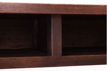 レトロ家具　昭和レトロ　古い木のシンプルな横長平机(コンソールテーブル)