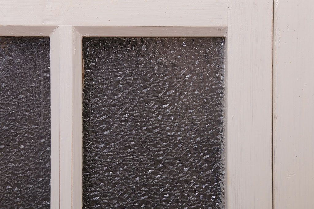 ペイント　ダイヤガラス入りの引き戸2枚セット(窓)