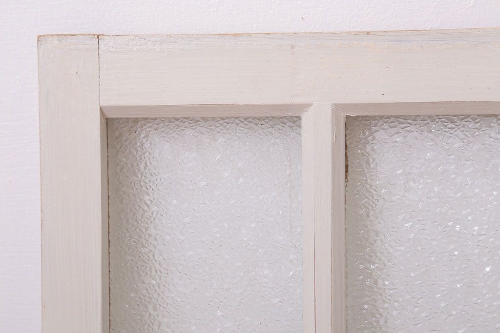 ペイント　ダイヤガラス入りの引き戸2枚セット(窓)