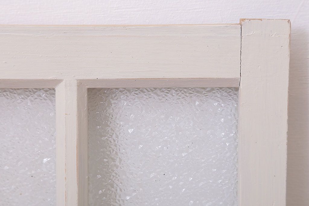 ペイント　ダイヤガラス入りの引き戸2枚セット(窓)