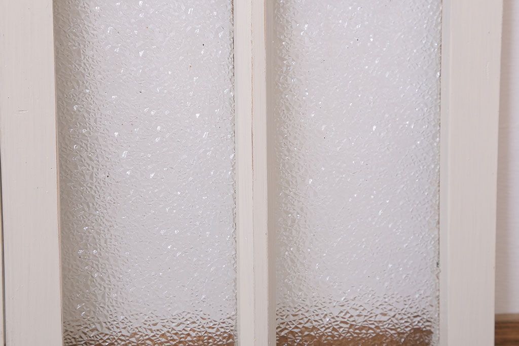 ペイント　ダイヤガラス入りの引き戸2枚セット(窓)