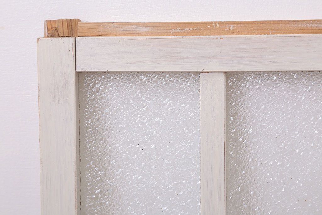 ペイント　ダイヤガラス入りの引き戸2枚セット(窓)