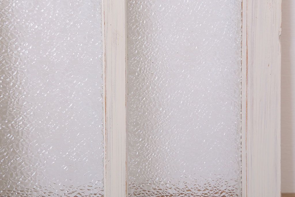 ペイント　ダイヤガラス入りの引き戸2枚セット(窓)