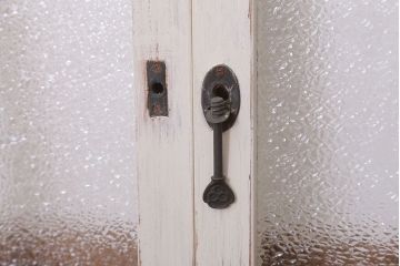 ペイント　ダイヤガラス入りの引き戸2枚セット(窓)