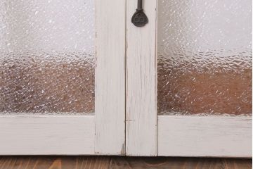 ペイント　ダイヤガラス入りの引き戸2枚セット(窓)