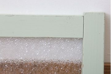 ペイント　ダイヤガラス入りの明り取り(窓)