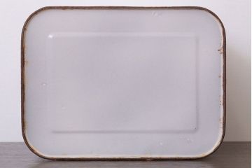 アンティーク雑貨　イギリスビンテージ　シャビーでおしゃれなホーローブレッド缶(3)