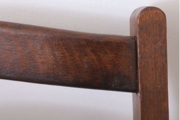 アンティーク家具　イギリスアンティーク　シンプルな折りたたみ椅子(フォールディングチェア)