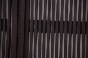 和製アンティーク　総欅材!最高級格子戸(引き戸、建具)4枚セット