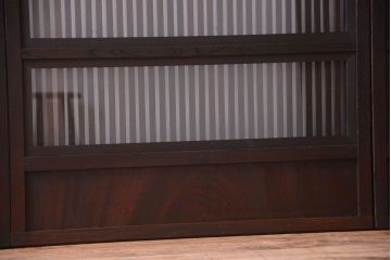 和製アンティーク　総欅材!最高級格子戸(引き戸、建具)4枚セット