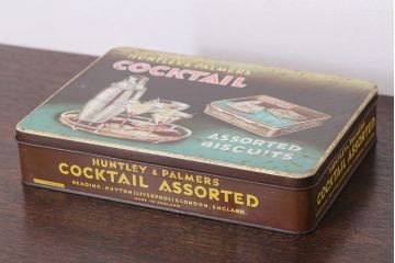 アンティーク雑貨　イギリスビンテージ　かわいいティン缶(小物入れ)(2)
