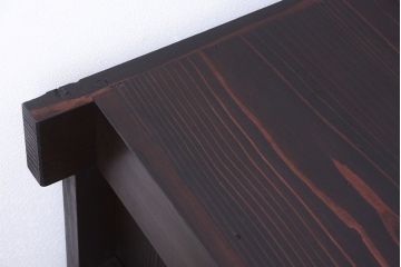 アンティーク家具　和製アンティーク　五尺　銀モールガラス入りの明治〜大正期ローボード(水屋箪笥、テレビ台、キャビネット、収納棚)