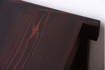 アンティーク家具　古民具・骨董　五尺　横桟戸の古い高級水屋箪笥ローボード(リビングボード・テレビボード)