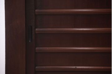 アンティーク家具　古民具・骨董　五尺　横桟戸の古い高級水屋箪笥ローボード(リビングボード・テレビボード)