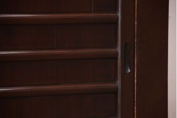 アンティーク家具　古民具・骨董　五尺　横桟戸の古い高級水屋箪笥ローボード(リビングボード・テレビボード)