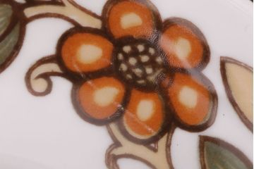 イギリスビンテージ　Susie Cooper(スージークーパー)　ART NOUVEAU(アールヌーボー)シリーズ　ブラウン　カップ&ソーサー3客セット(1)(洋食器)