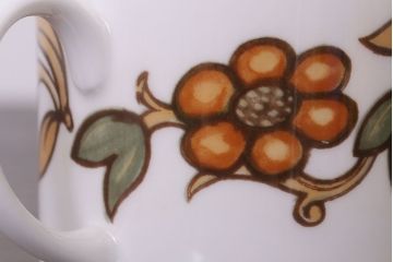 イギリスビンテージ　Susie Cooper(スージークーパー)　ART NOUVEAU(アールヌーボー)シリーズ　ブラウン　カップ&ソーサー3客セット(2)(洋食器)