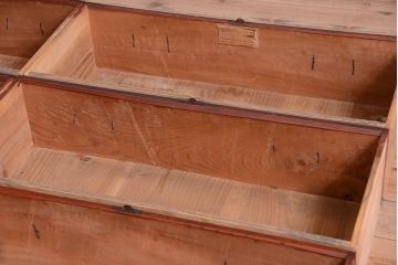 アンティーク家具　古民具・骨董　欅材と檜材!和モダンスタイルの収納箪笥サイドボード(水屋箪笥)