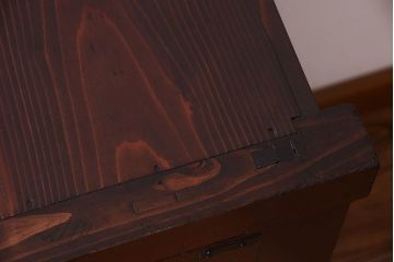 アンティーク家具　古民具・骨董　欅材と檜材!和モダンスタイルの収納箪笥サイドボード(水屋箪笥)