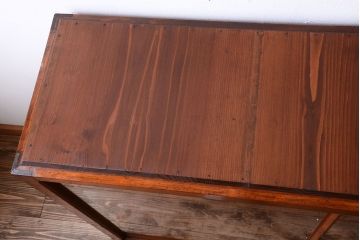 アンティーク家具　アンティーク　古い木のシンプルで上品なガラスケース