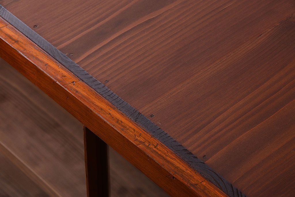 アンティーク家具　アンティーク　古い木のシンプルで上品なガラスケース