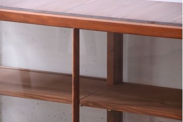 アンティーク家具　アンティーク　古い木のシンプルで上品なガラスケース