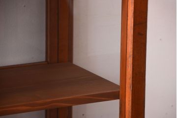 アンティーク家具　アンティーク　古い木のシンプルで上品なガラスケース