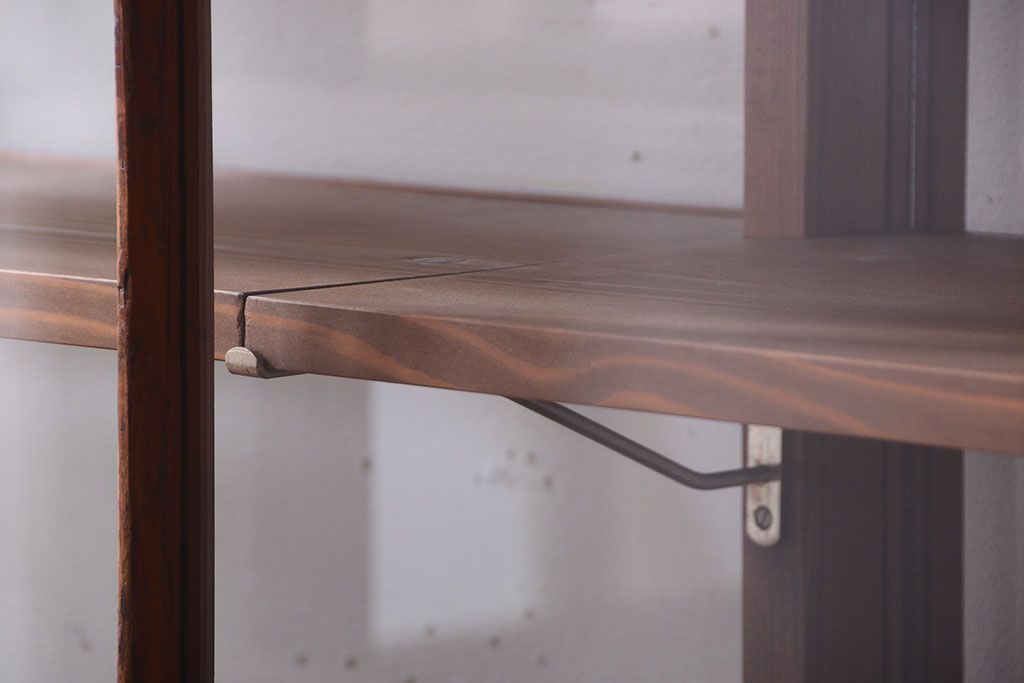 アンティーク家具　アンティーク　古い木のシンプルで上品なガラスケース