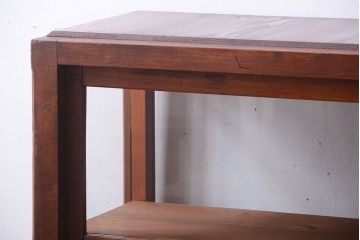 アンティーク家具　アンティーク　古い木のシンプルで上品なガラスケース