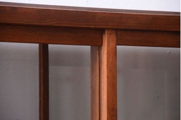 アンティーク家具　アンティーク　古い木のシンプルで上品なガラスケース