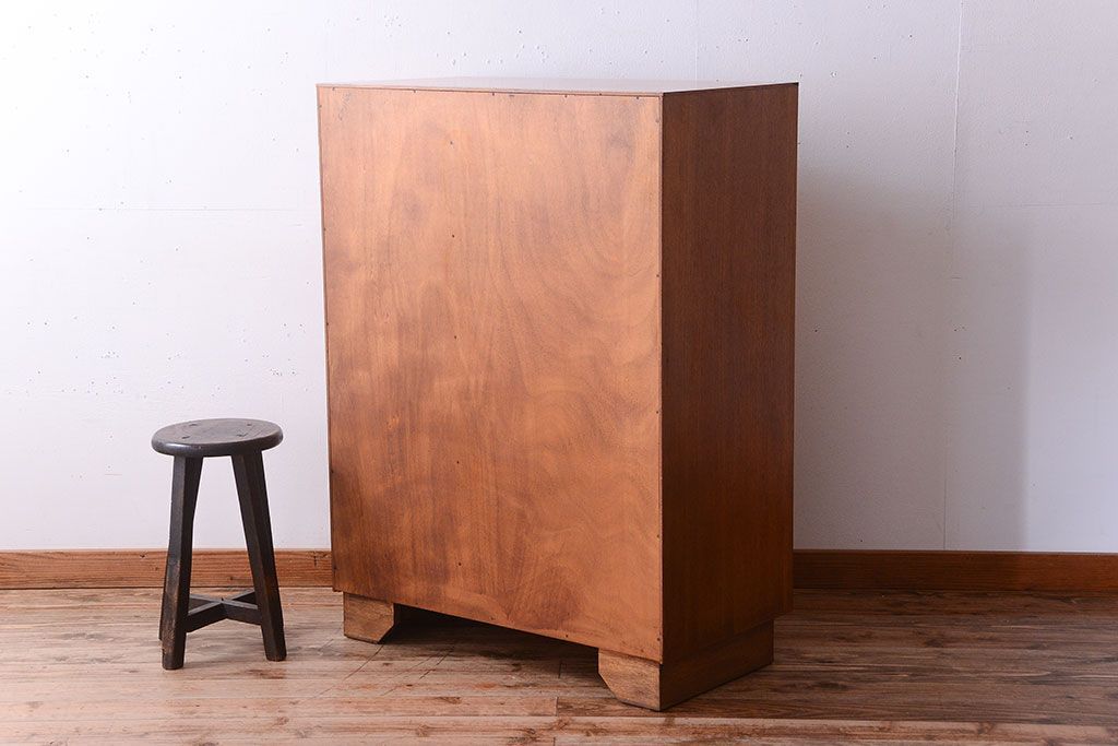 ヴィンテージ家具　北欧ビンテージ　G-PLAN　鏡付きのオーク材キャビネット(ワードローブ・収納棚・戸棚)