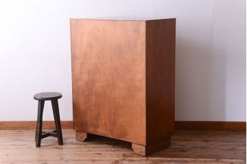 ヴィンテージ家具　北欧ビンテージ　G-PLAN　鏡付きのオーク材キャビネット(ワードローブ・収納棚・戸棚)