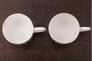 イギリスビンテージ　Susie Cooper(スージークーパー)　トリオ2客セット(洋食器)