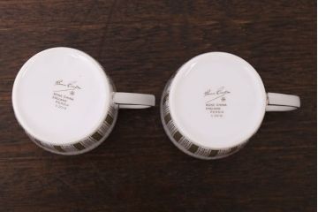イギリスビンテージ　Susie Cooper(スージークーパー)　カップ&ソーサー2客セット(洋食器)