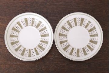 イギリスビンテージ　Susie Cooper(スージークーパー)　カップ&ソーサー2客セット(洋食器)