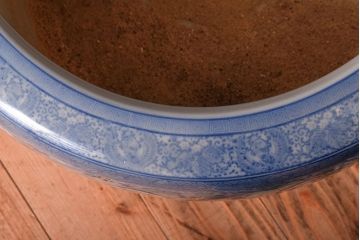 アンティーク雑貨　古民具・骨董　特大サイズのアンティーク瀬戸火鉢