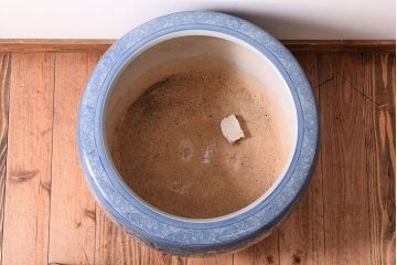 アンティーク雑貨　古民具・骨董　特大サイズのアンティーク瀬戸火鉢