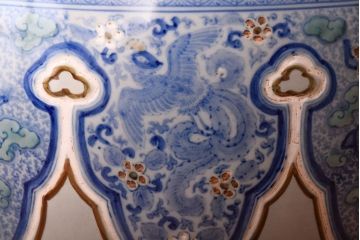 アンティーク雑貨　古民具・骨董　特大サイズのアンティーク瀬戸火鉢