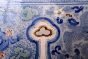 アンティーク雑貨　古民具・骨董　特大サイズのアンティーク瀬戸火鉢