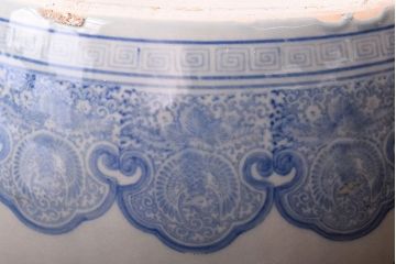 アンティーク雑貨　古民具・骨董　特大サイズのアンティーク瀬戸火鉢