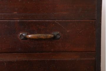 アンティーク家具　和製アンティーク　フタ付き!古い木の小物収納箱(小箱・木箱)