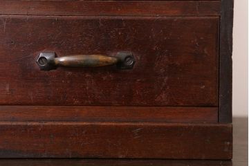 アンティーク家具　和製アンティーク　フタ付き!古い木の小物収納箱(小箱・木箱)