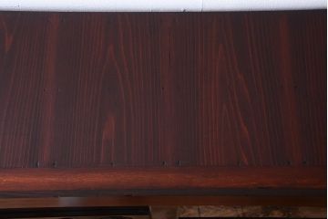 アンティーク家具　六尺　和製アンティーク　和モダンスタイル!ガラス戸水屋箪笥収納棚(サイドボード)